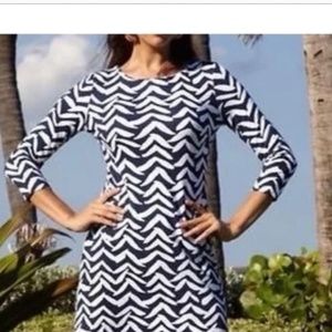 Lilly Pulitzer Charlene Navy and White Bird dress medium